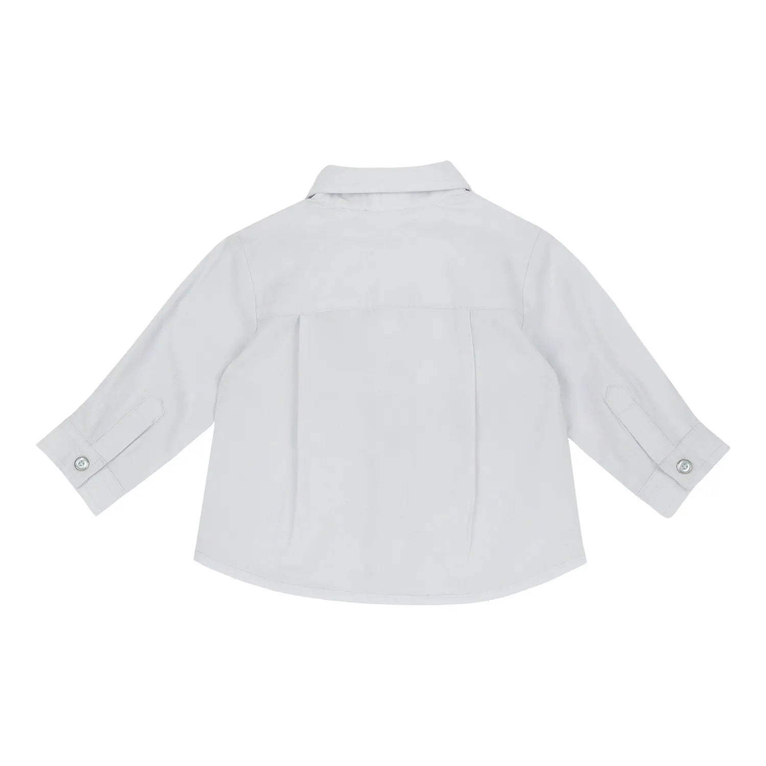 Boys Light Blue Embroidered Long Sleeve Shirt