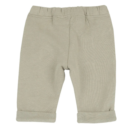 Boys Light Green Self Design Trouser
