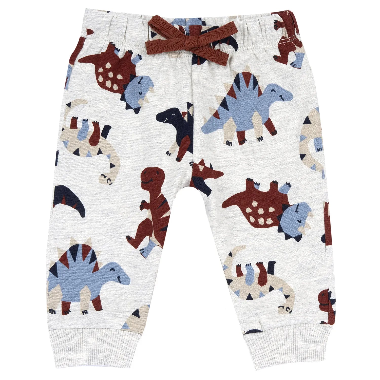 Boys Light Grey Printed Joggers