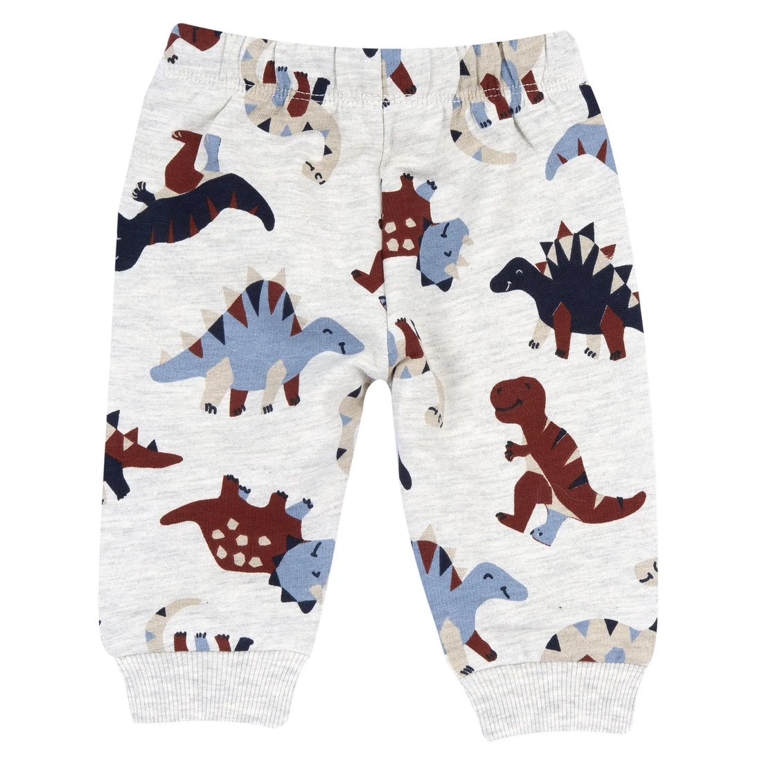Boys Light Grey Printed Joggers