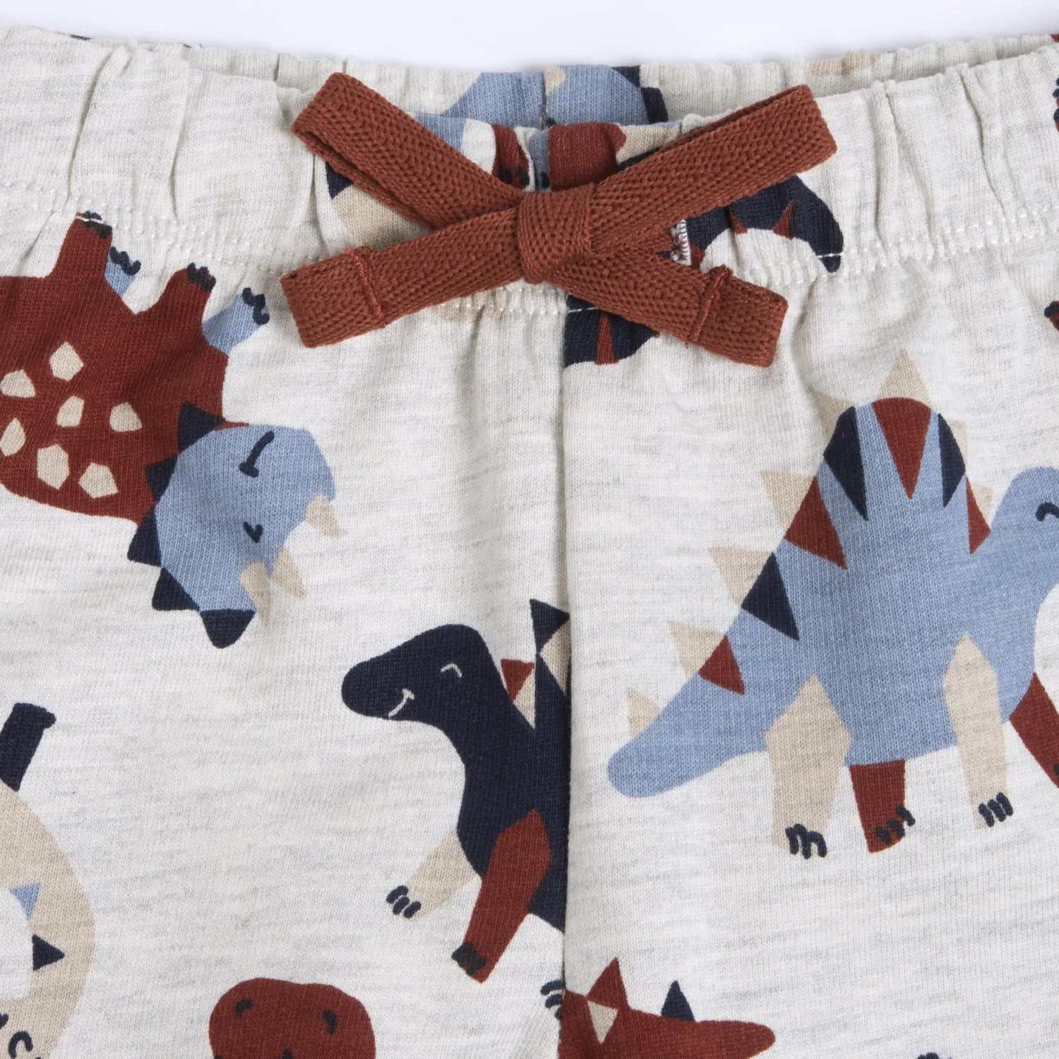 Boys Light Grey Printed Joggers