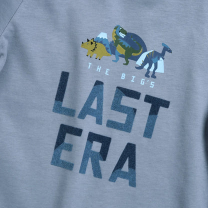 Boys Light Grey Printed Long Sleeve T-shirt