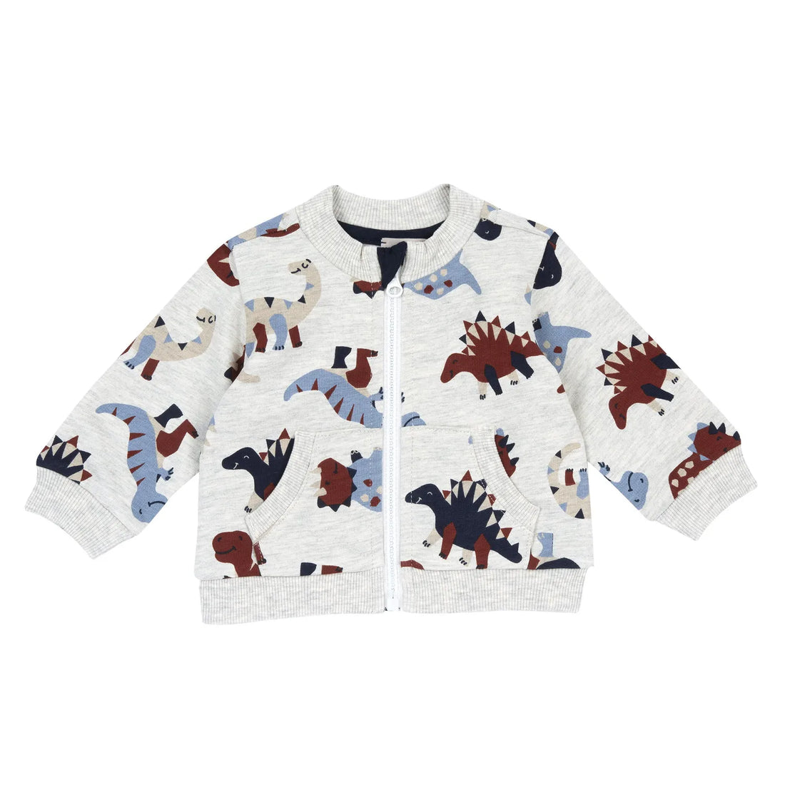 Boys Light Grey Printed Sweatshirt