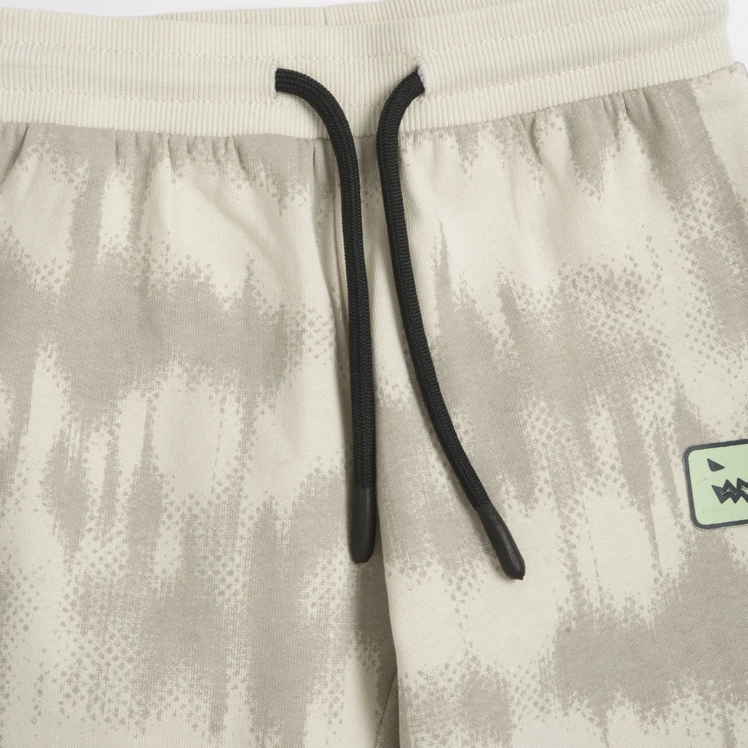 Boys Light Natural Printed Joggers