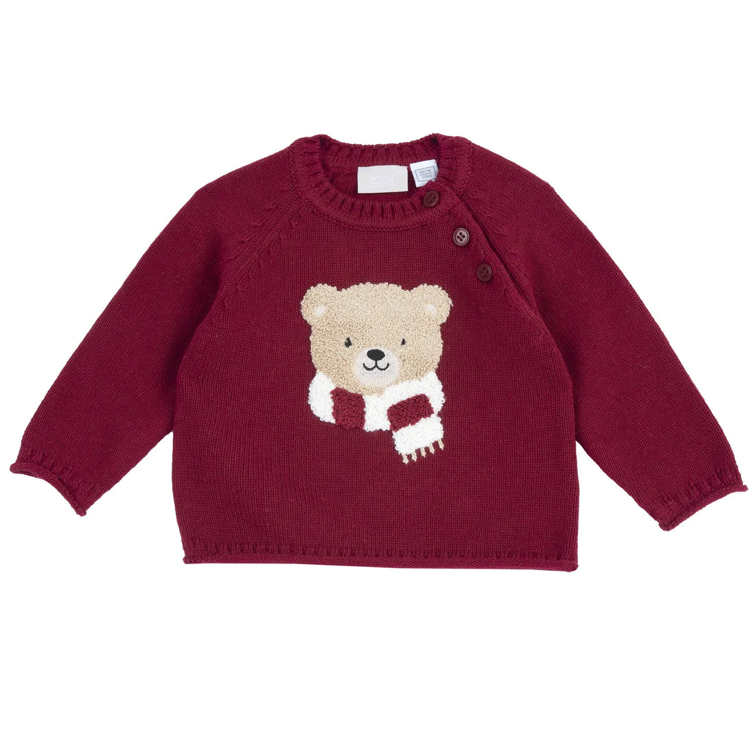 Boys Maroon Embellished Pullover