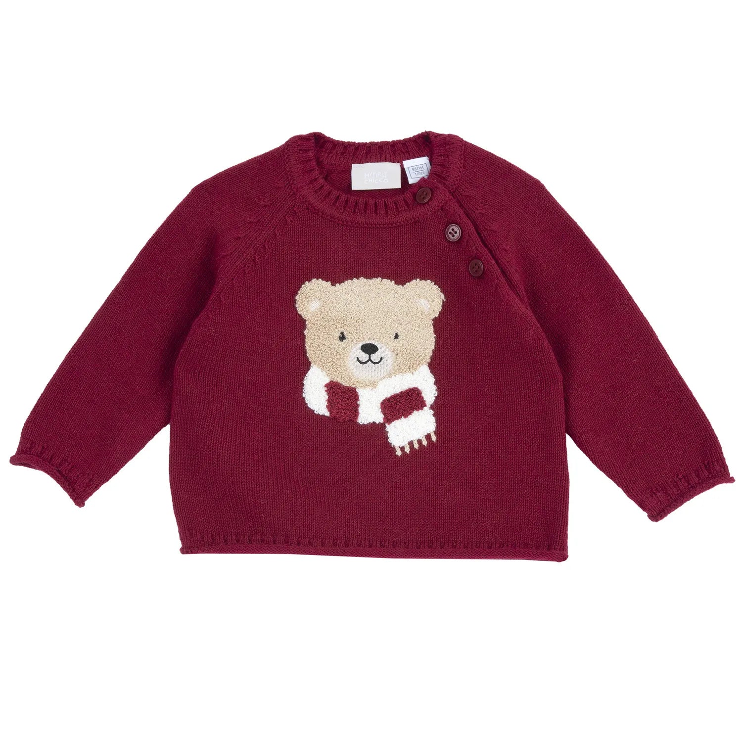 Boys Maroon Embellished Pullover