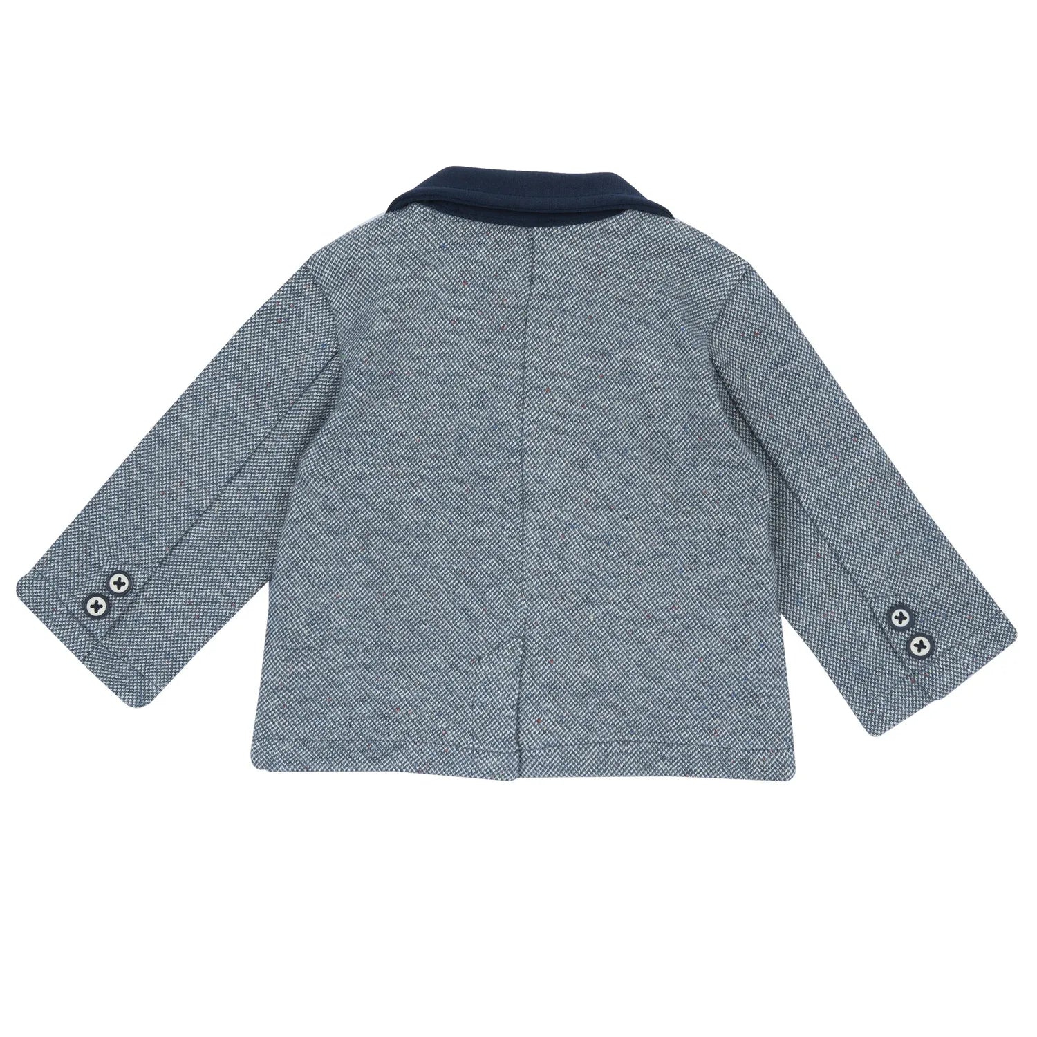 Boys Medium Blue Knitted Coat