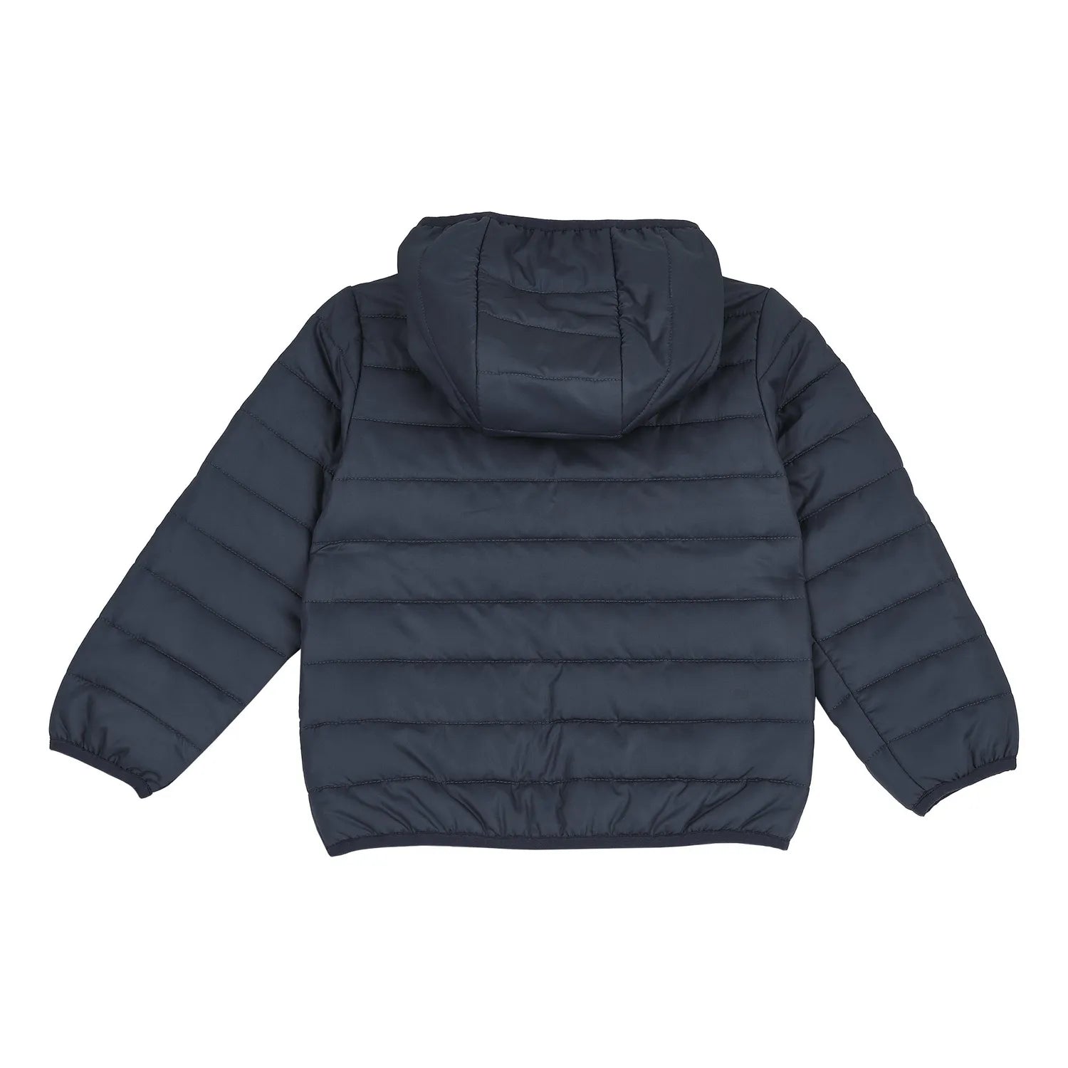 Boys Medium Blue Solid Polyester Jacket