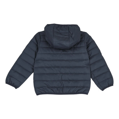 Boys Medium Blue Solid Polyester Jacket