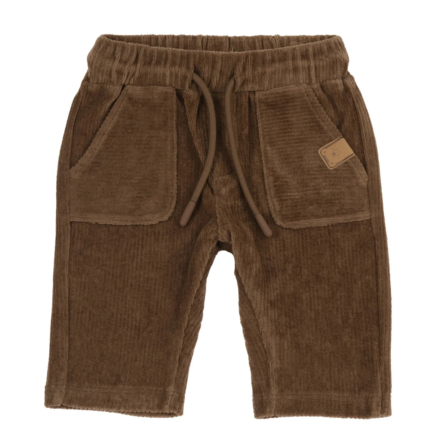 Boys Medium Brown Velour Trouser