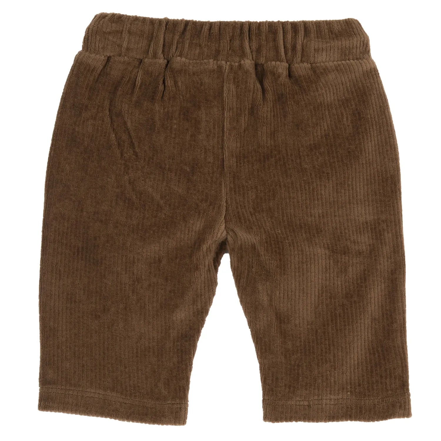 Boys Medium Brown Velour Trouser