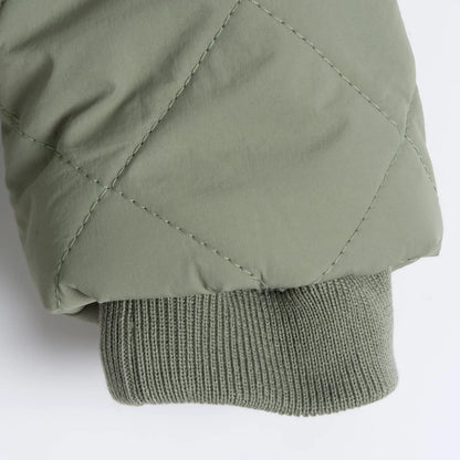 Boys Medium Green Self Design Jacket