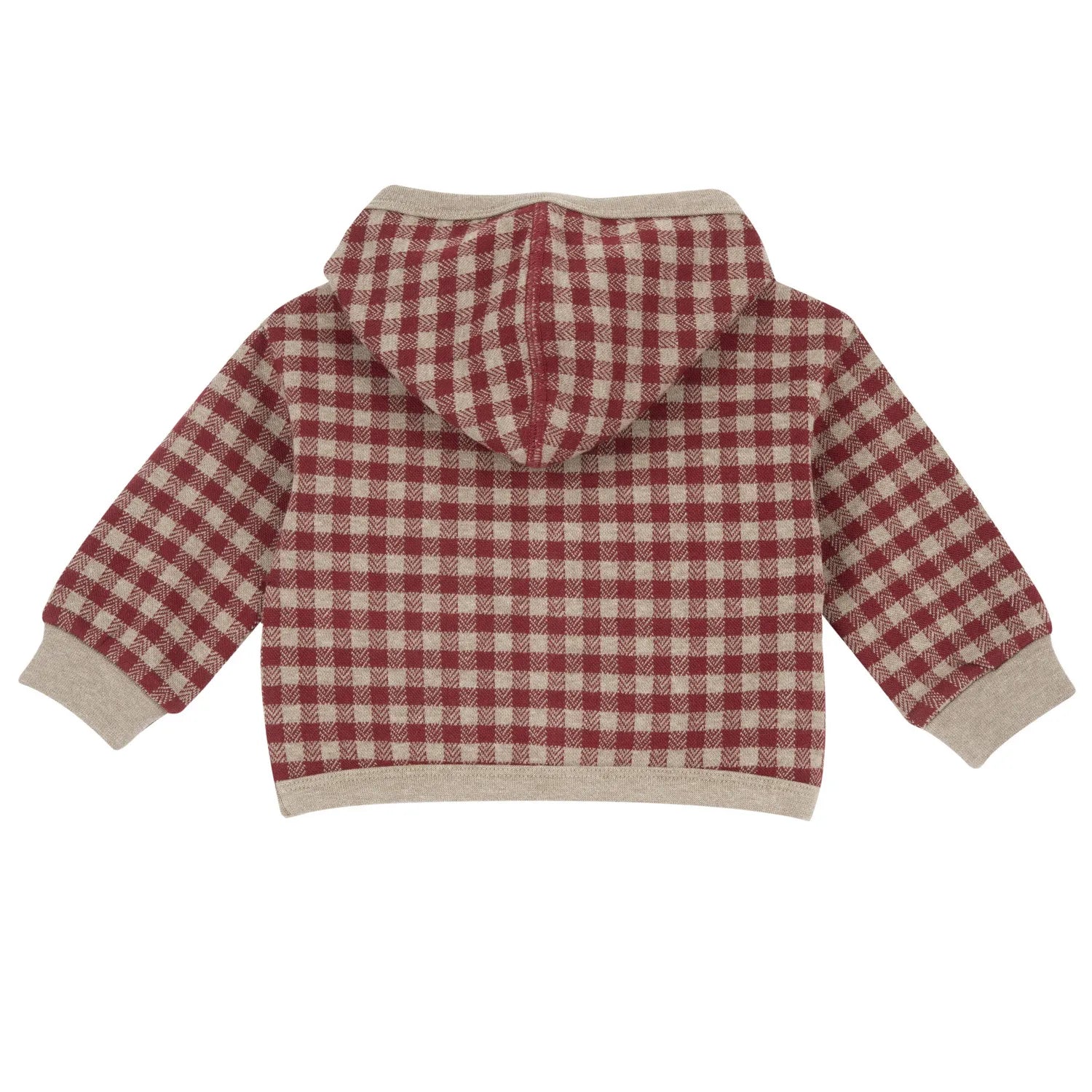 Boys Medium Red Checked Sweatshirt
