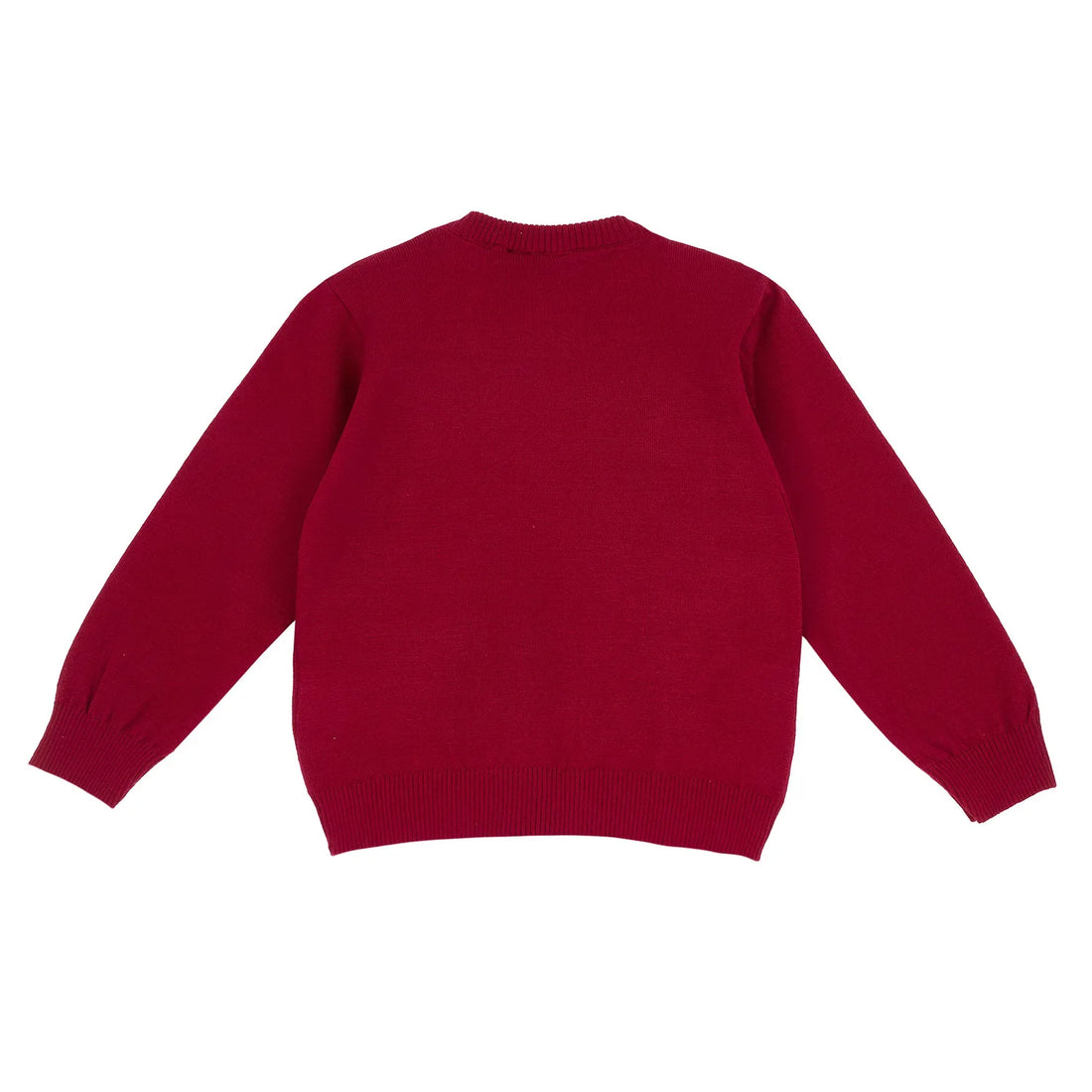 Boys Medium Red Printed Pullover