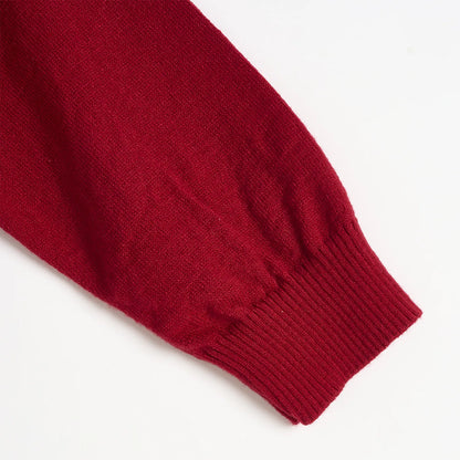 Boys Medium Red Printed Pullover