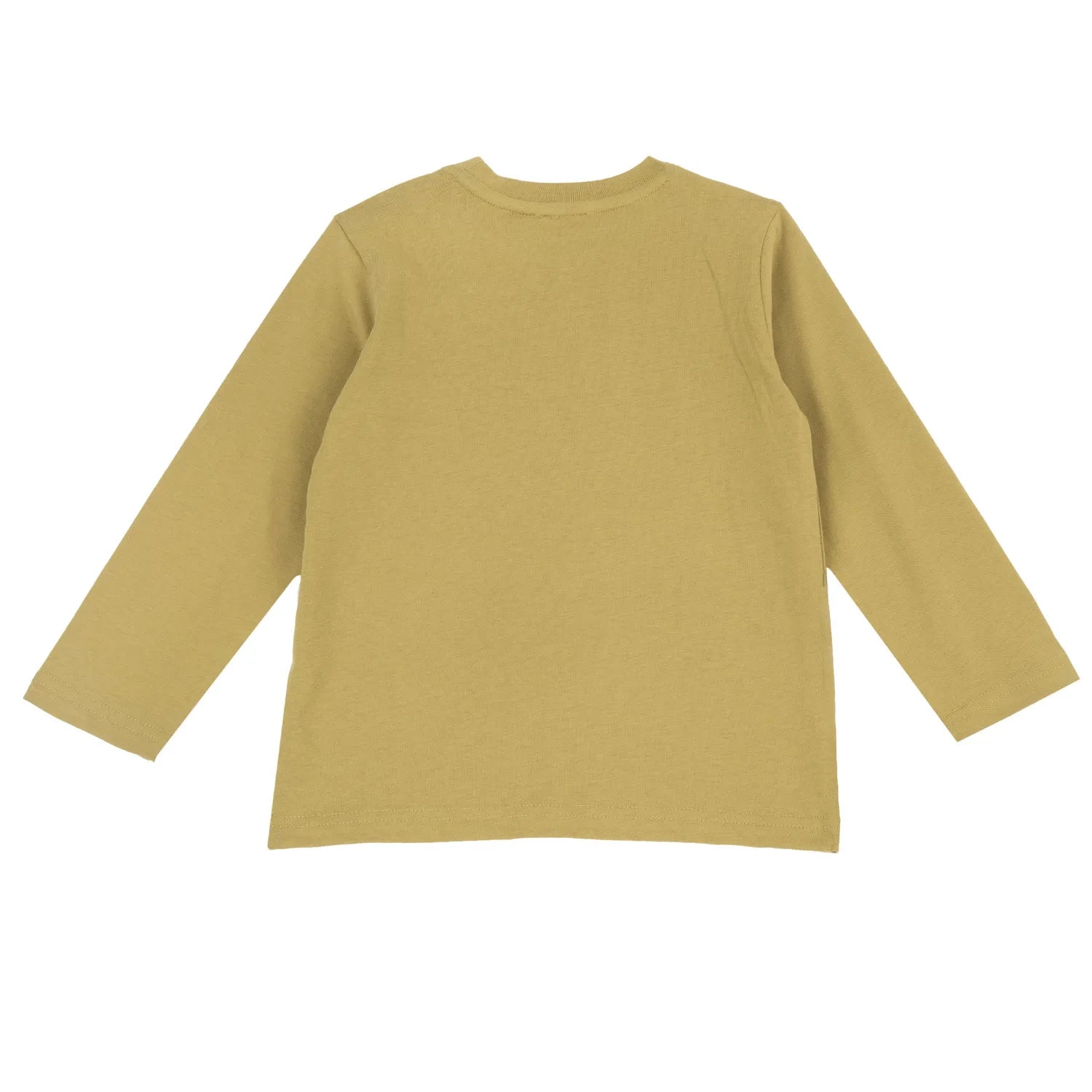 Boys Medium Yellow Printed Long Sleeve T-shirt