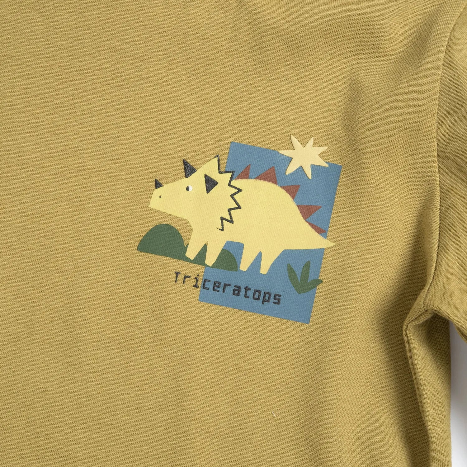 Boys Medium Yellow Printed Long Sleeve T-shirt