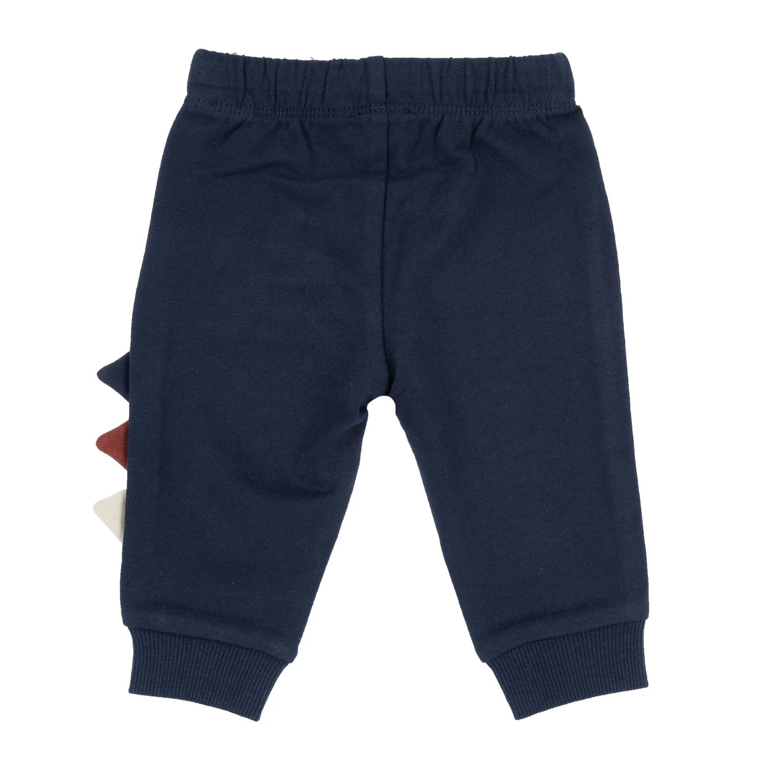 Boys Navy Blue Self Design Joggers