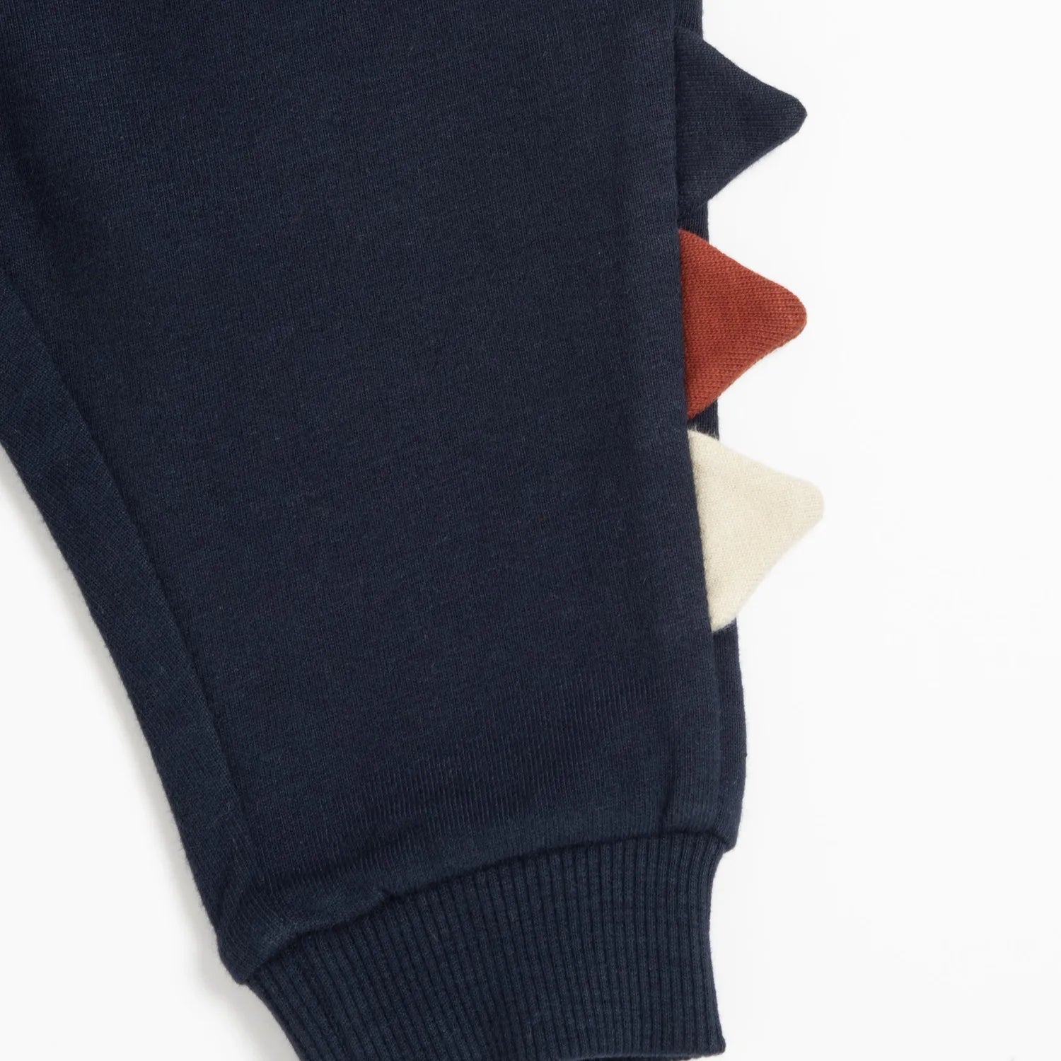 Boys Navy Blue Self Design Joggers