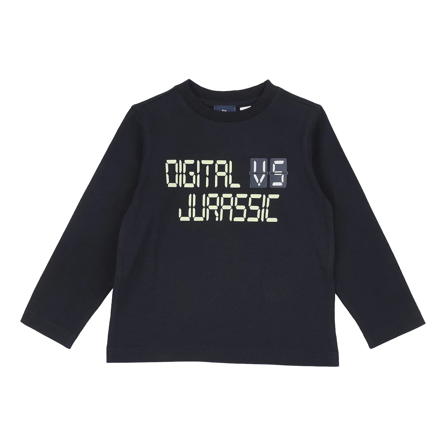 Boys Typography Printed Cotton Long Sleeve T-shirt