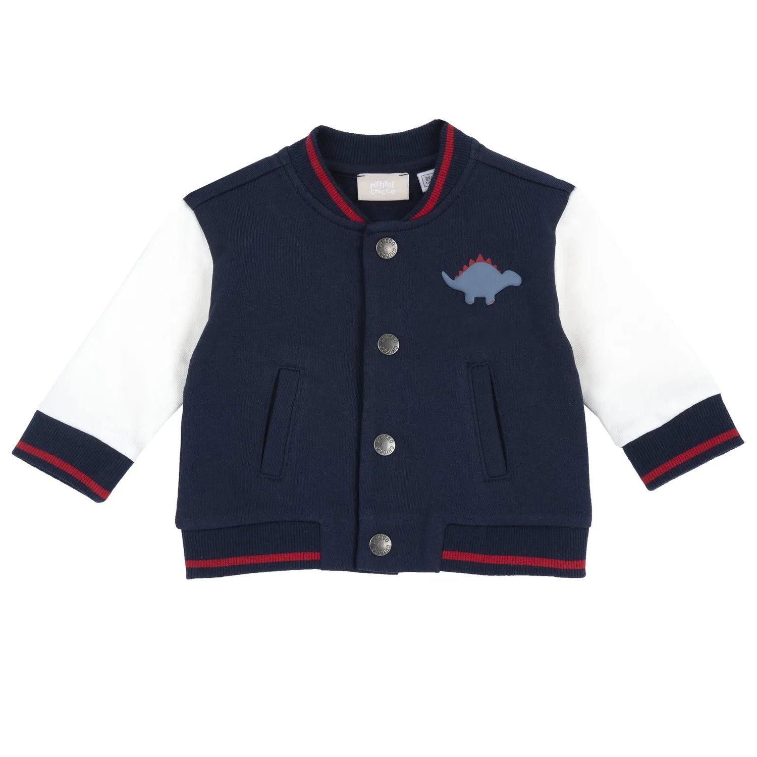 Boys White &amp; Blue Colorblocked Sweatshirt