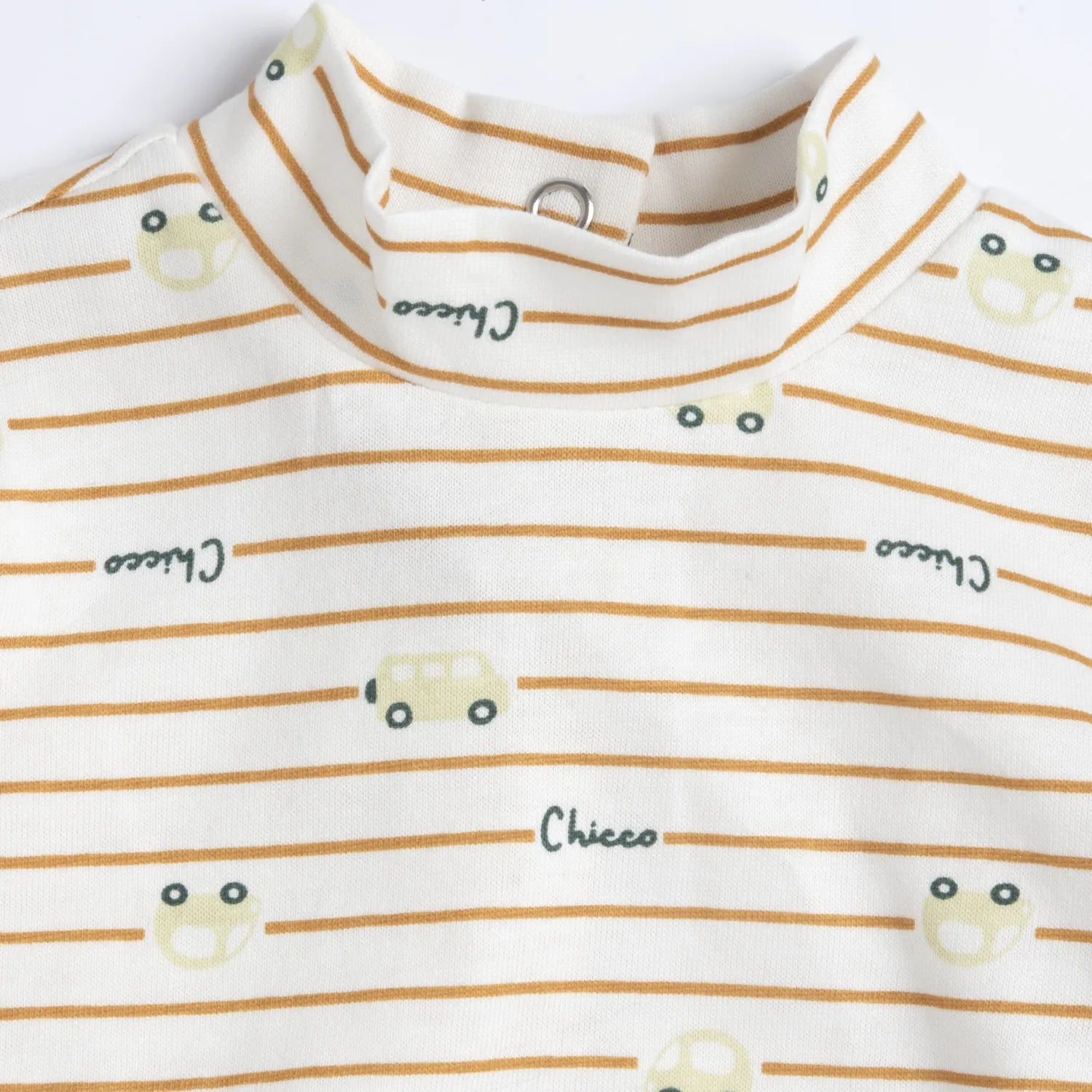 Boys White Striped Long Sleeve T-shirt
