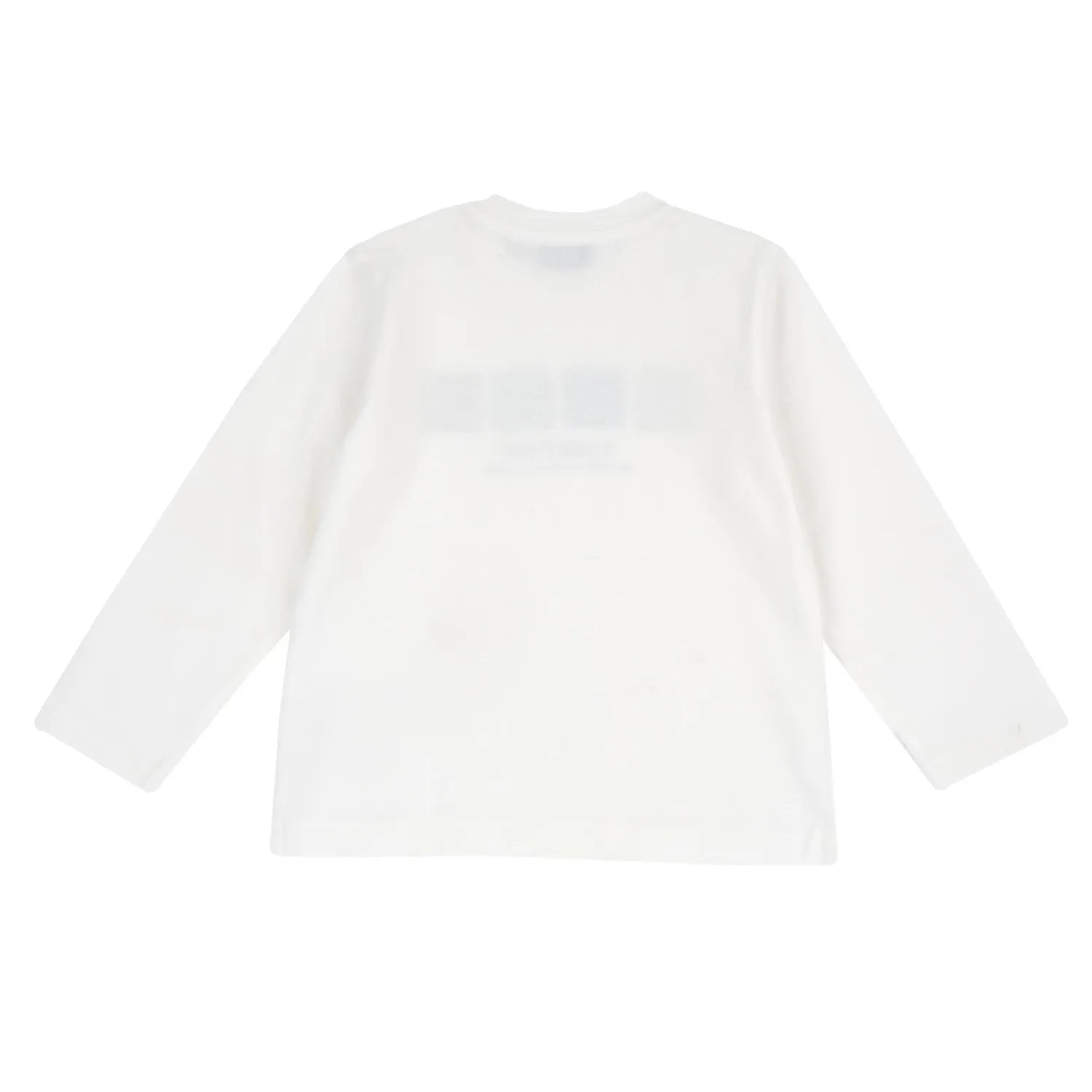 Boys White Typography Long Sleeve T-shirt