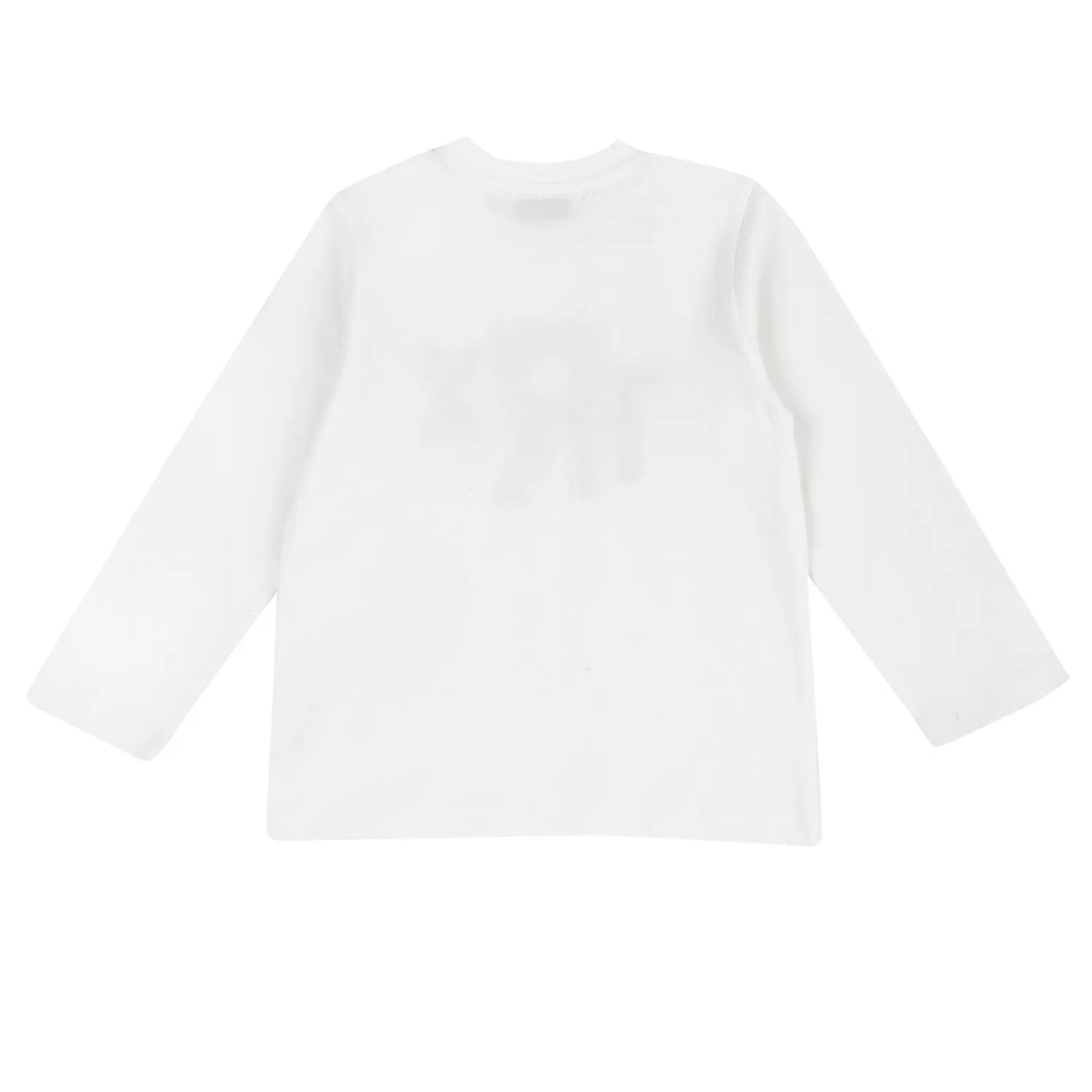 Boys White Typography Printed Long Sleeve T-shirt