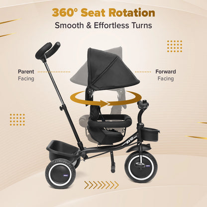 4 In 1 Evolution Trike Black