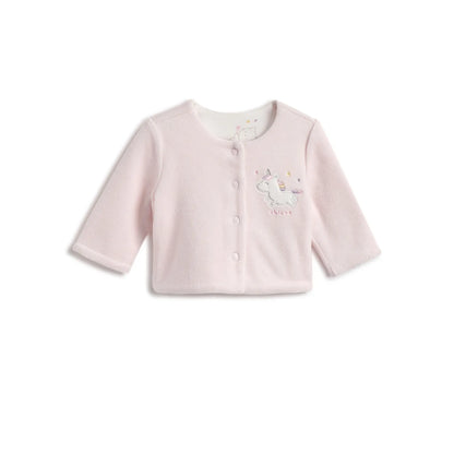Infants Embroidered Reversible Cardigan