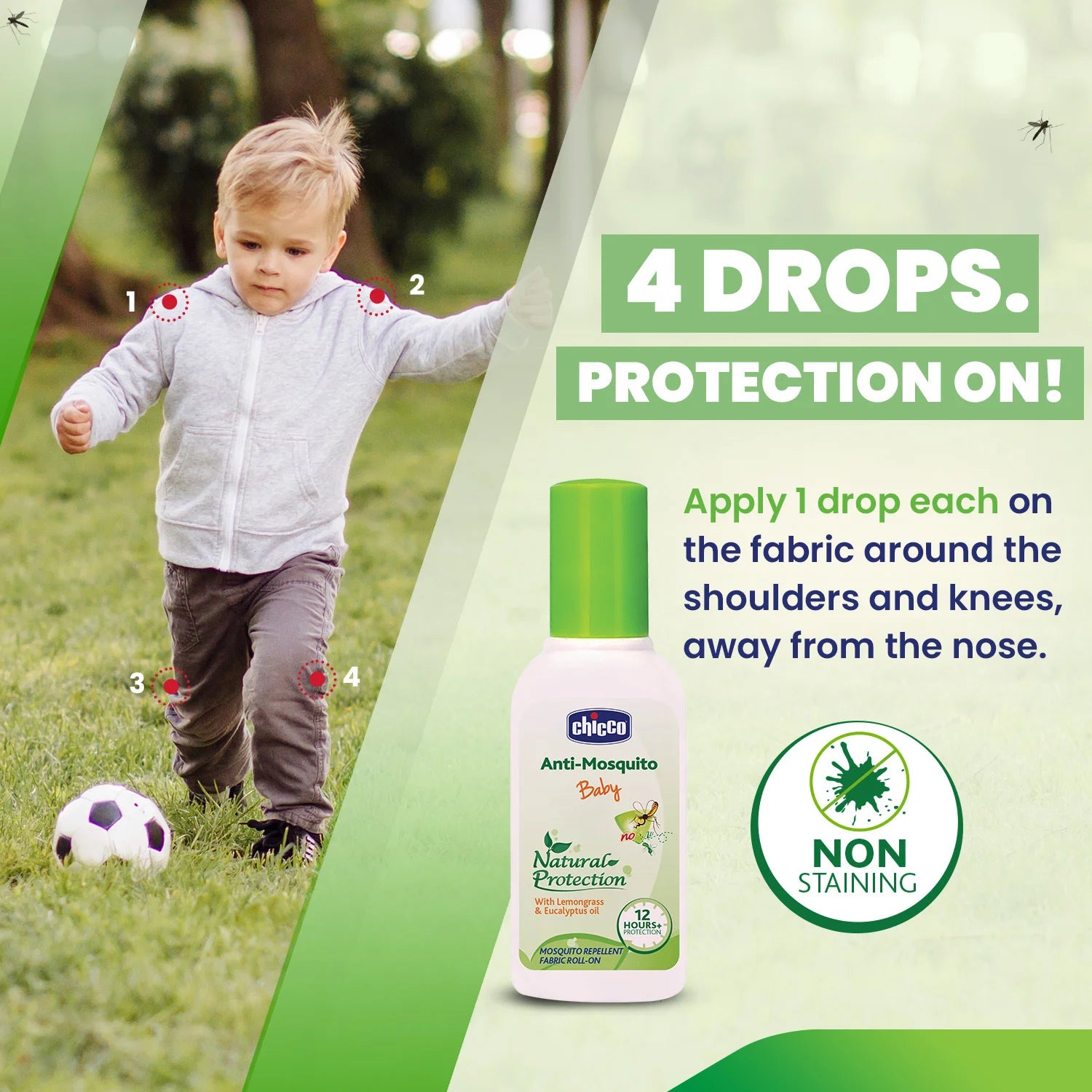 Anti Mosquito Fabric Roll On Pack of 2 8ml each