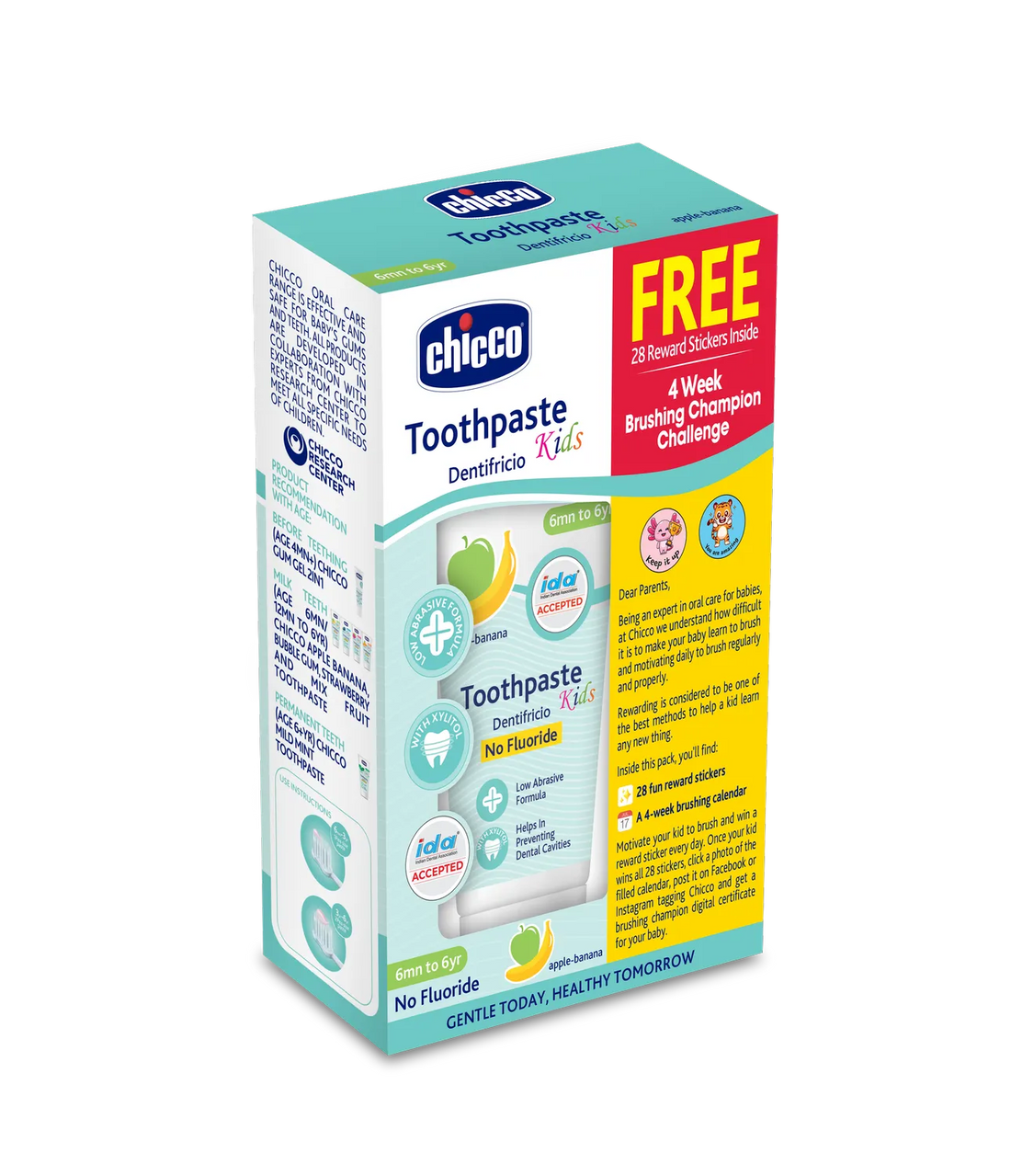 Applebanana Toothpaste 6M to 6Y 50g Reward Pack