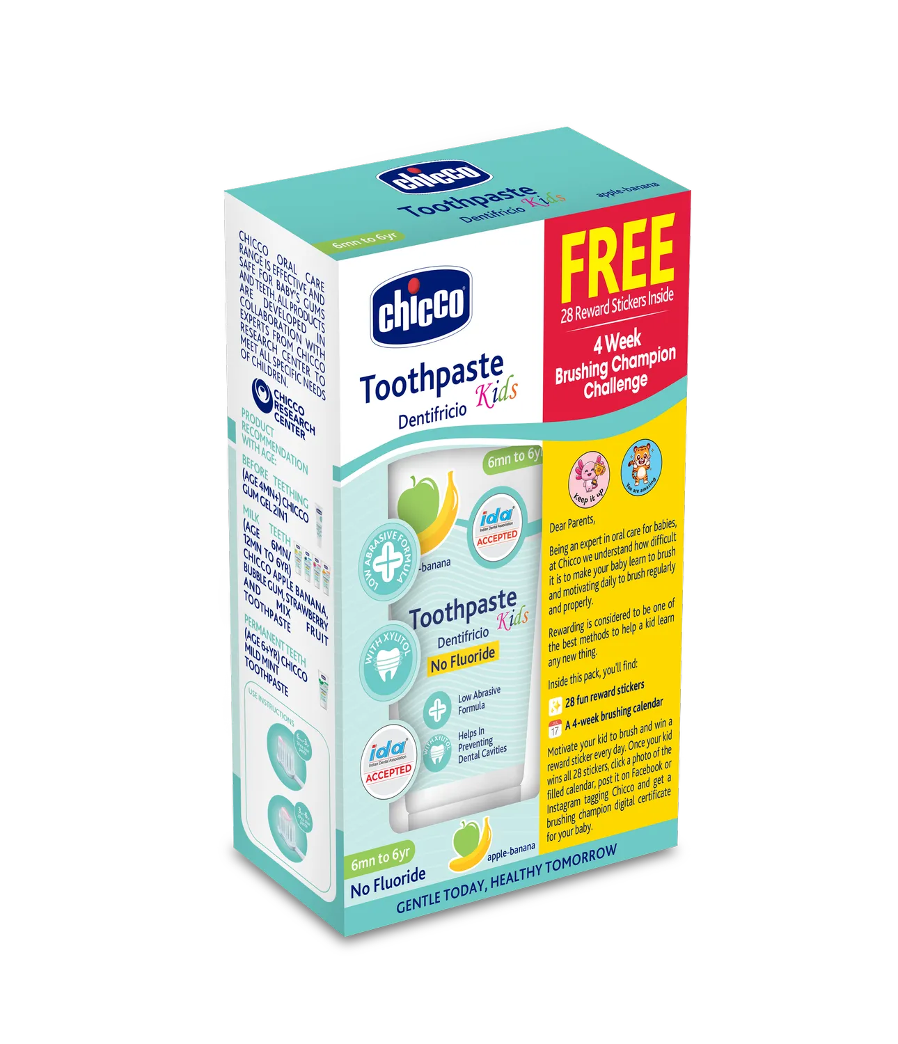 Applebanana Toothpaste 6M to 6Y 50g Reward Pack