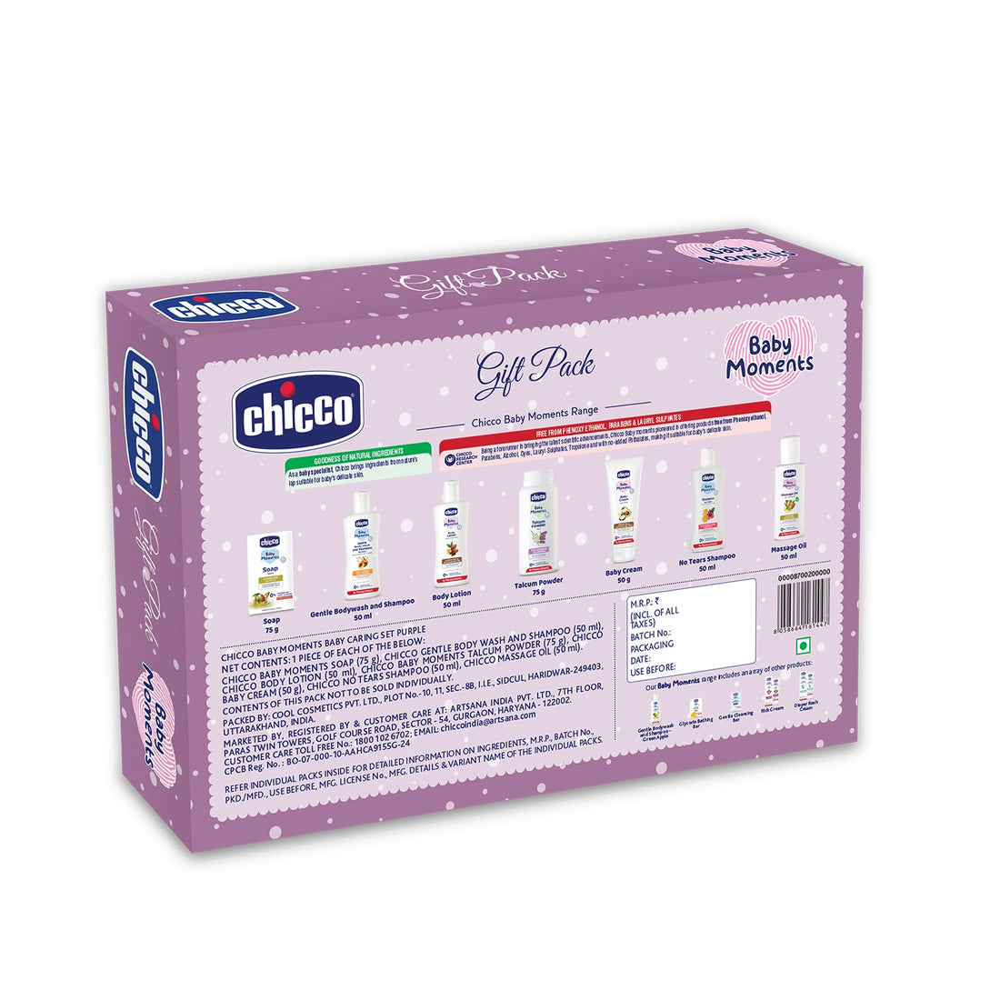 Baby Caring Gift Pack Set Purple