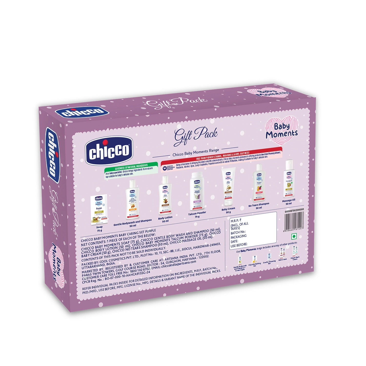 Baby Caring Gift Pack Set Purple