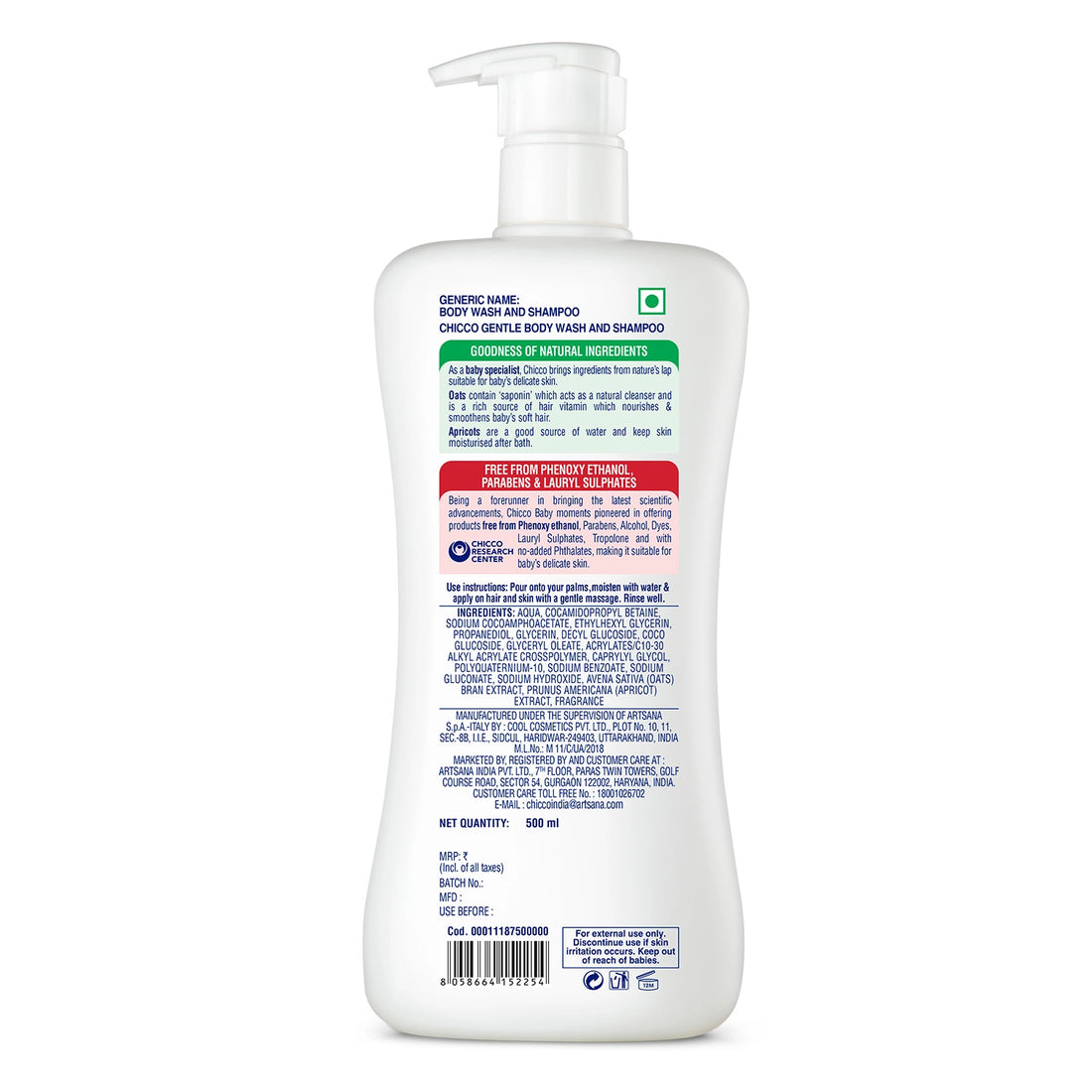 Baby Moments Gentle Bodywash &amp; Shampoo 500 ml