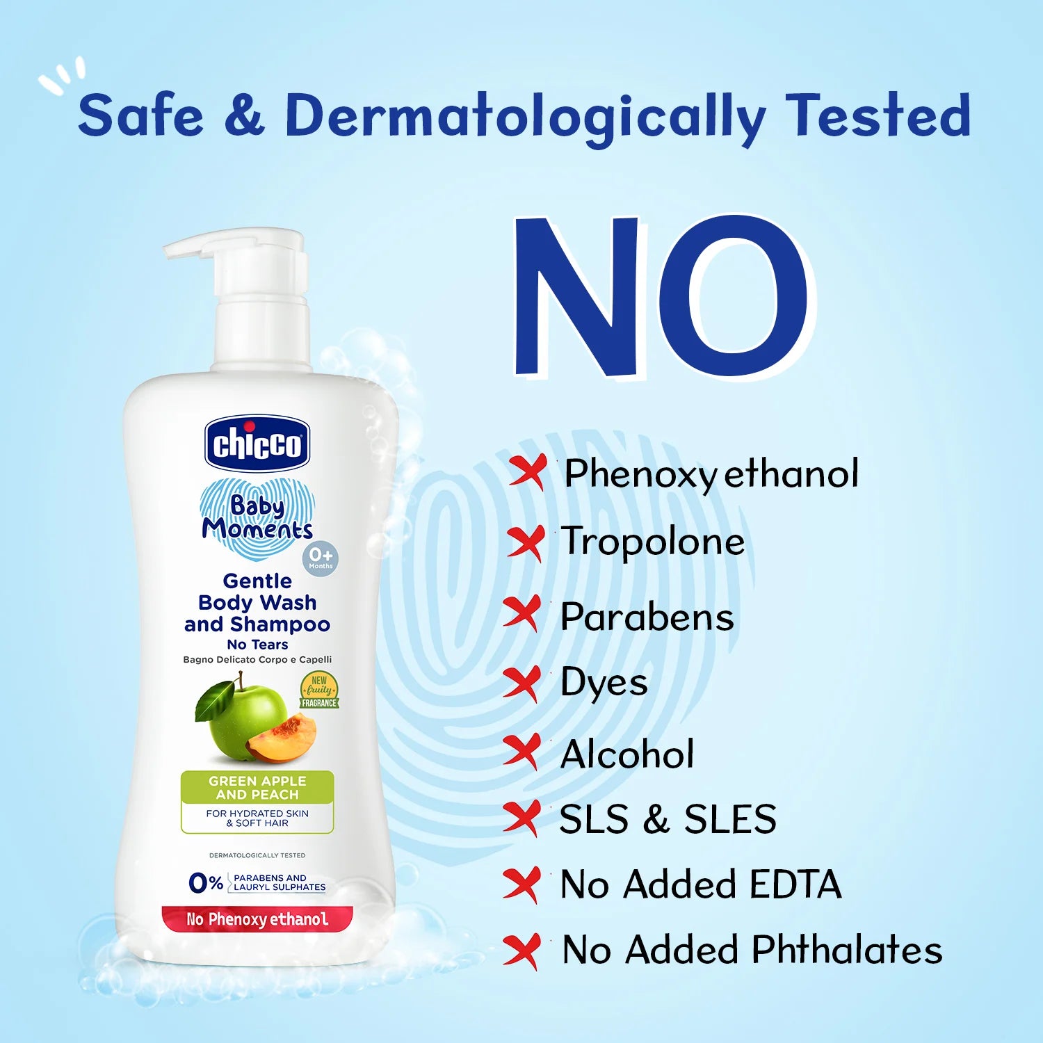 Baby Moments Gentle Bodywash &amp; Shampoo Green Apple 500ml