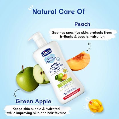 Baby Moments Gentle Bodywash &amp; Shampoo Green Apple 500ml
