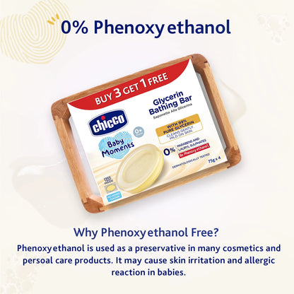 Baby Moments Glycerin Bathing Bar 75g Buy 3 Get 1 Free