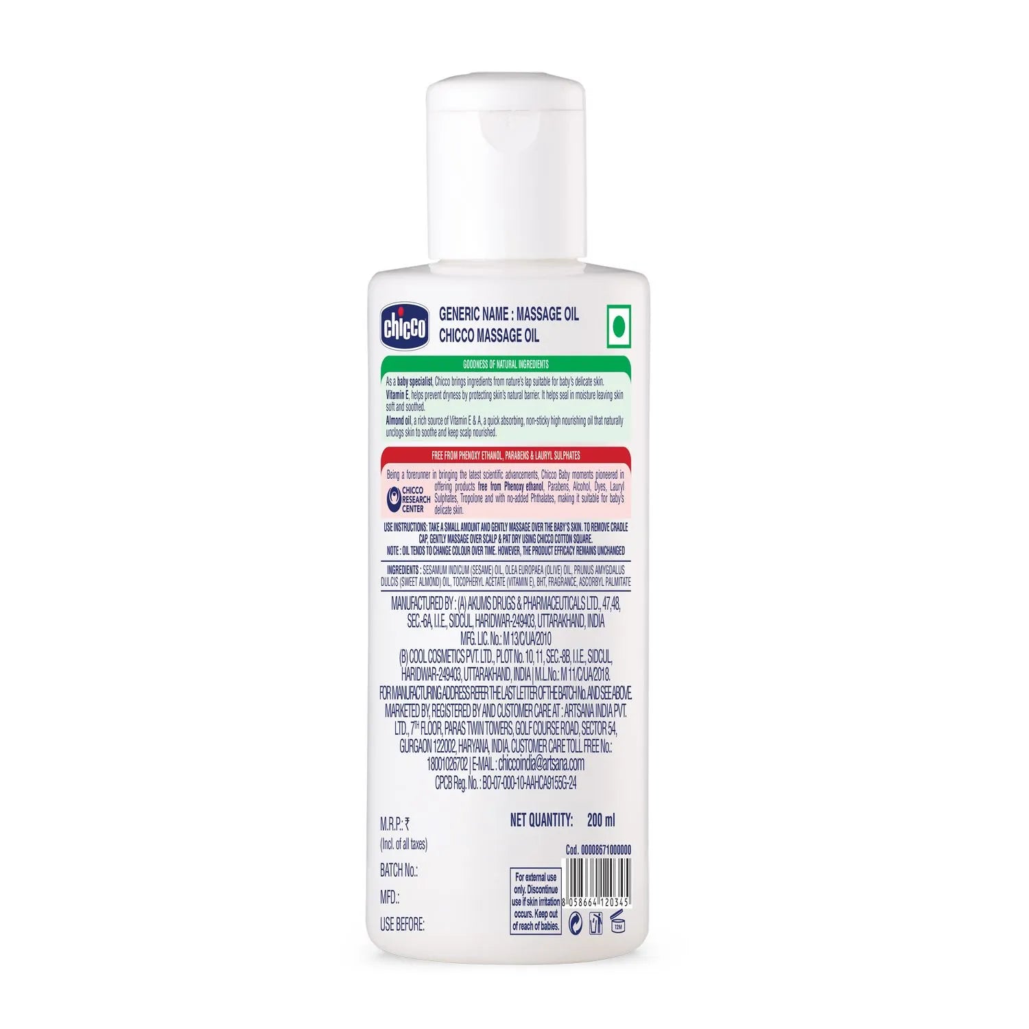 Baby Moments Massage Oil 200 ml