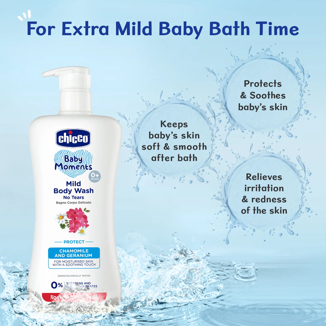 Mild Bodywash Protect 500ml Pack of 2