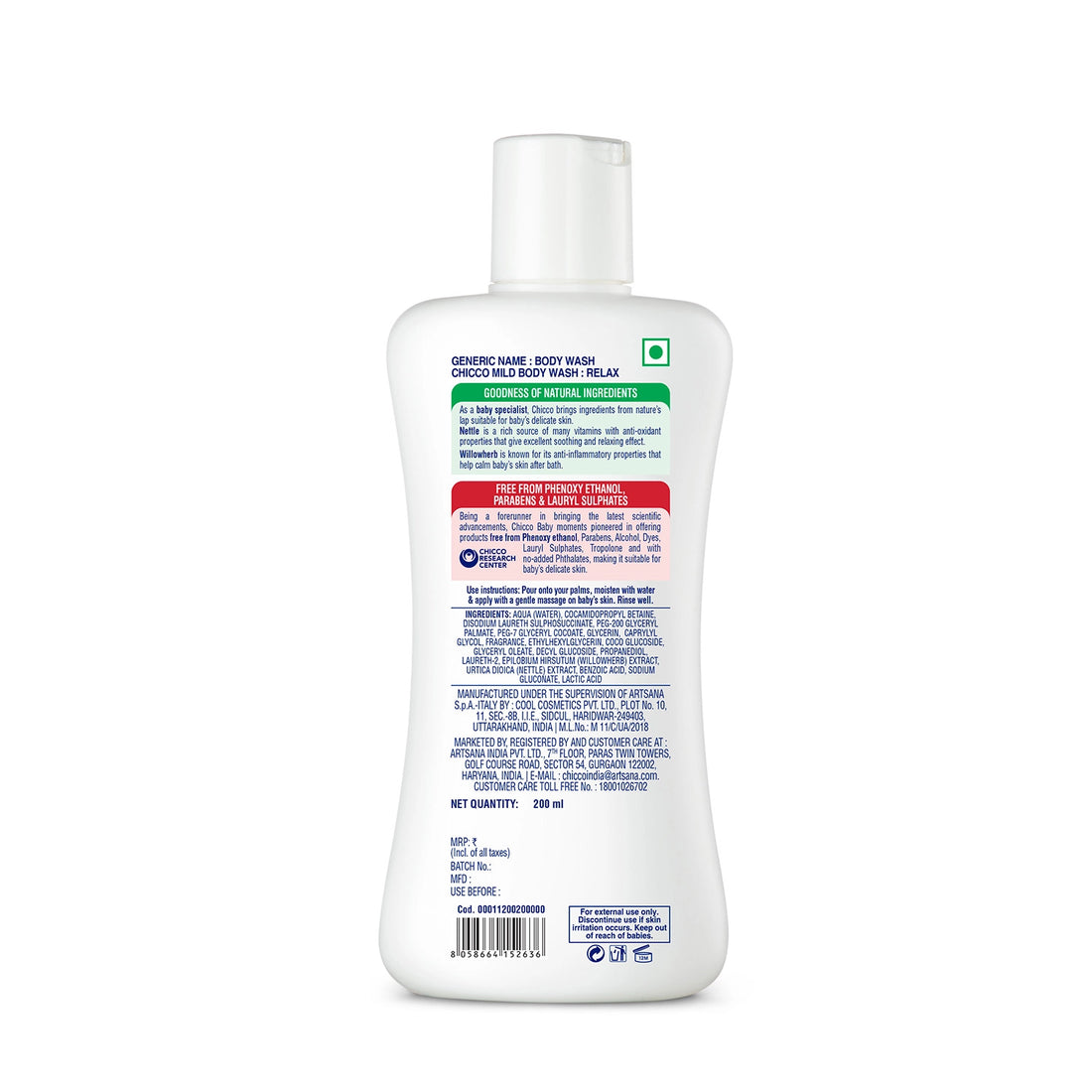 Baby Moments Mild Bodywash Relax 200 ml