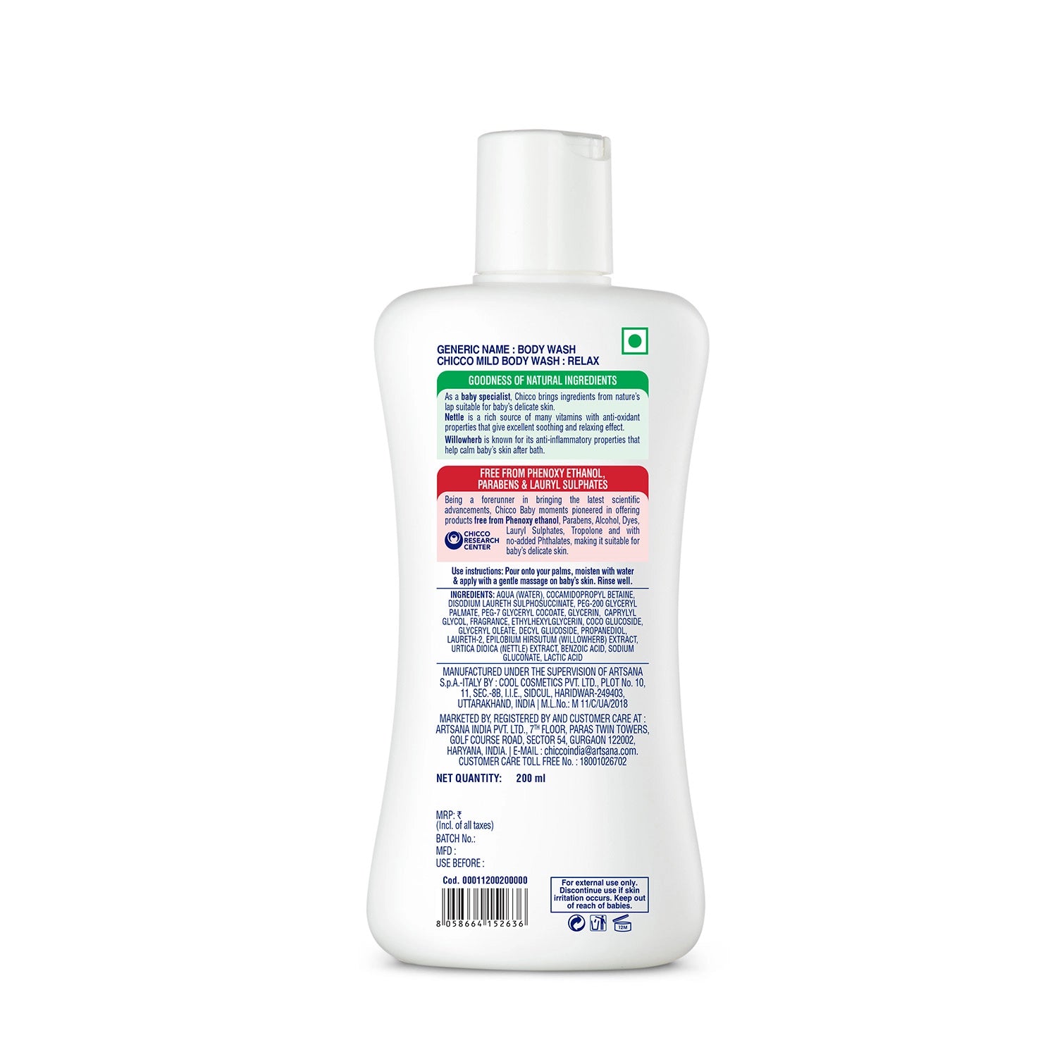 Baby Moments Mild Bodywash Relax 200 ml