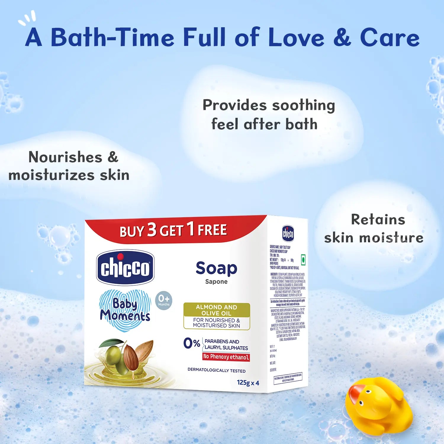 Baby Moments Soap 125g Buy 3 Get 1 Free