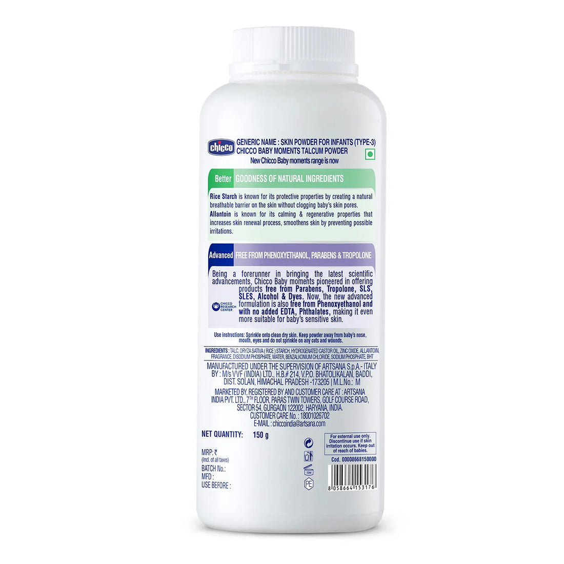 Baby Moments Talcum Powder 150g