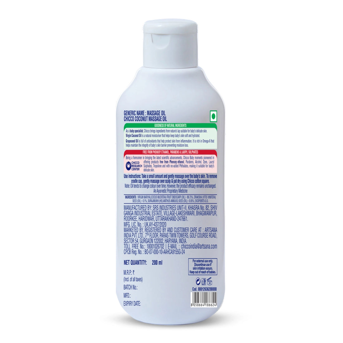 Baby Moments Virgin Coconut Massage Oil 200 ml