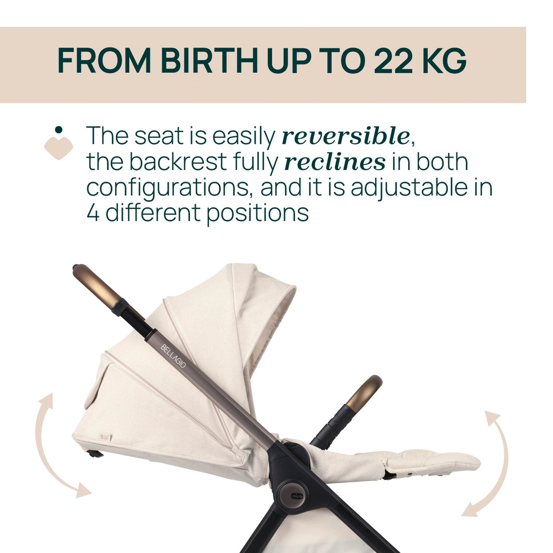 Bellagio Stroller Amber Glow