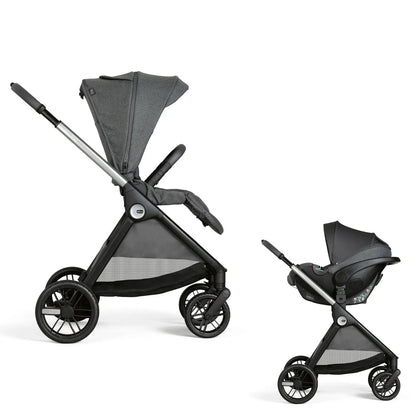 Bellagio Stroller Black Satin &amp; Kory Plus Baby Car Seat Black Satin