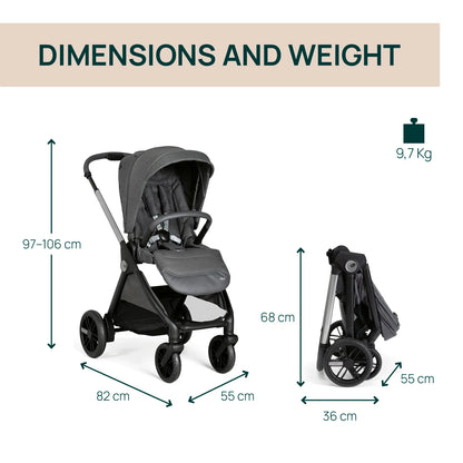 Bellagio Stroller Black Satin
