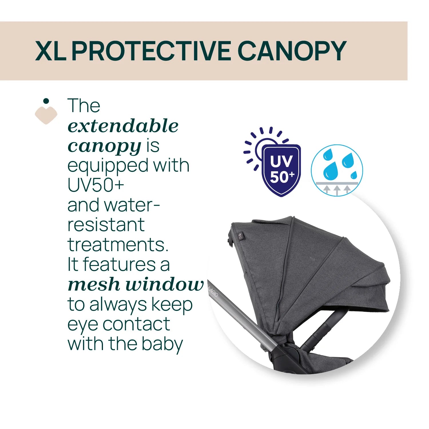 Bellagio Stroller Black Satin